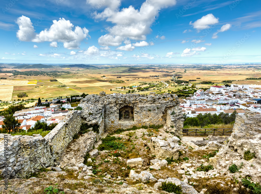 Castle ruins of Medina-Sidonia.