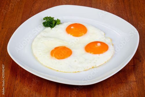 Delicious fried eggs