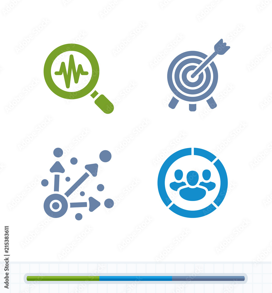 Setting Targets - Contrast Cutwork Icons Setting Targets - Contrast Cutwork Icons