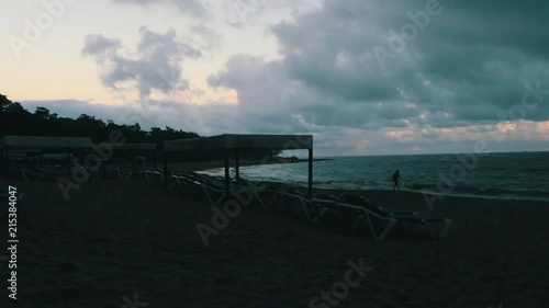 Timelapse from the beach in Puerto Plata, at sunrise 5AM. photo