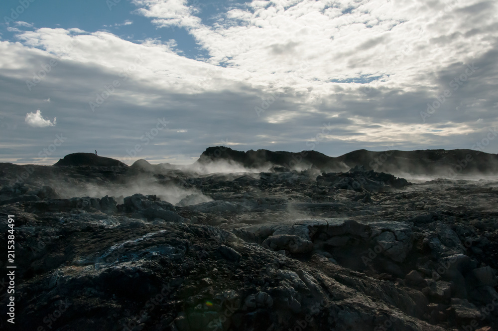 Krafla é um sistema vulcânico com um diâmetro de aproximadamente 20 quilometros situado na região de Mývatn, norte da Islândia