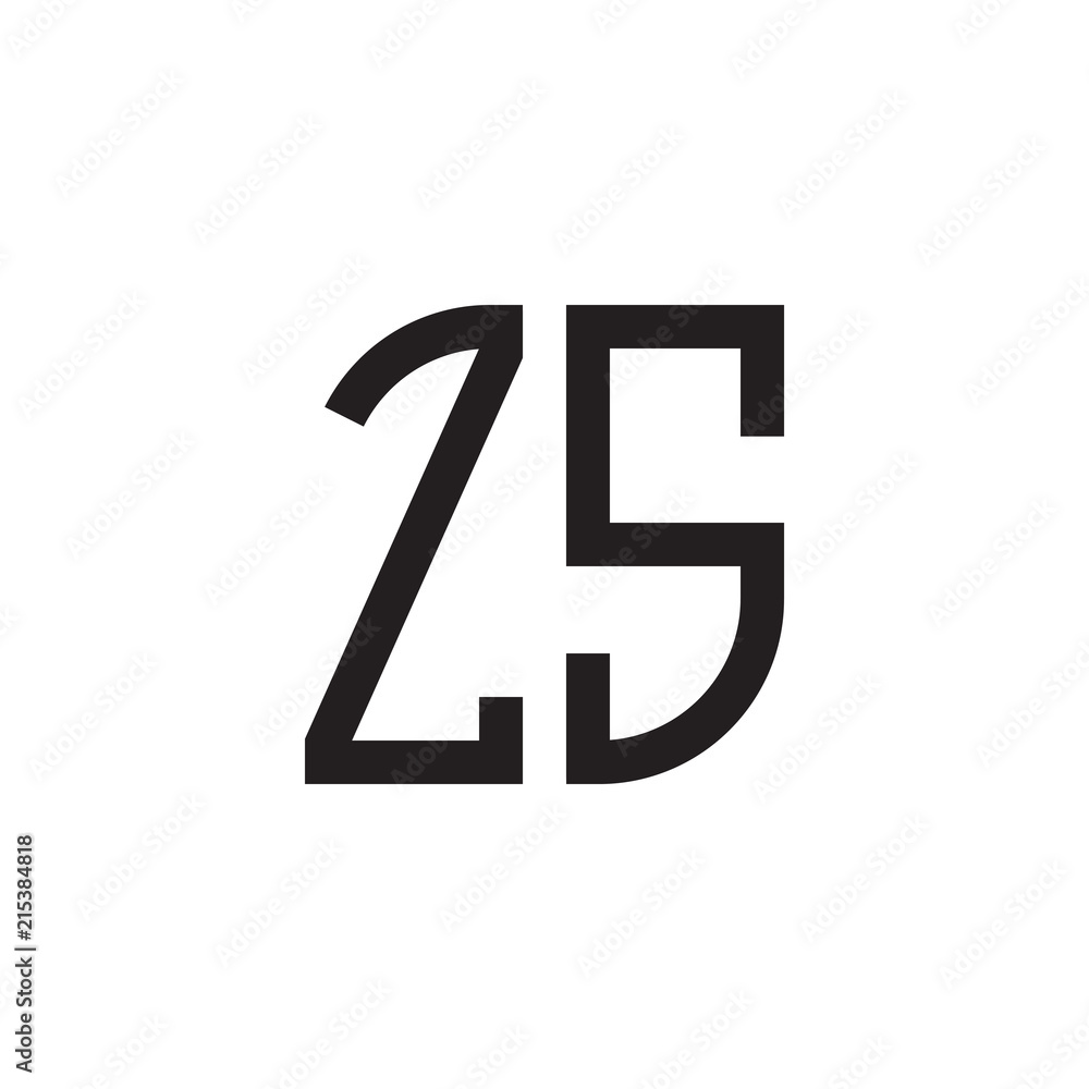 Obraz premium two letter monogram logo