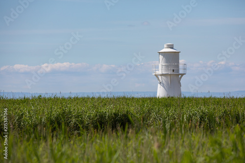 East Usk lighthouse at the Newport wetlands, Wales UK photo