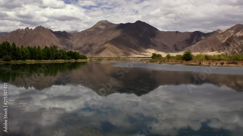 Timelapse of Yarlong Tsangpo River Tibet photo