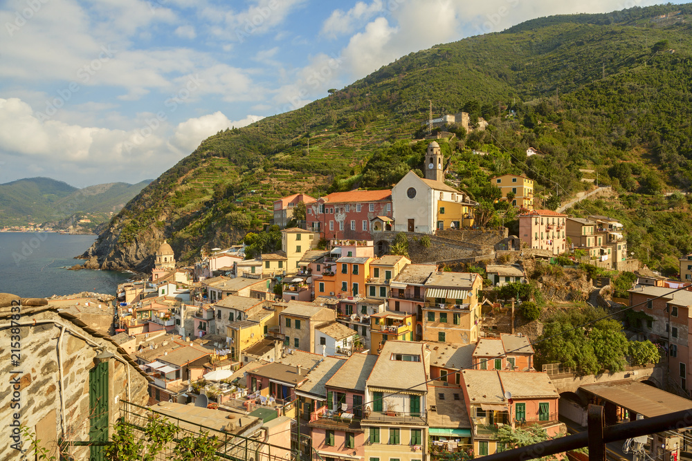 vernazza view in cinque terre National Park, Liguria, Italy