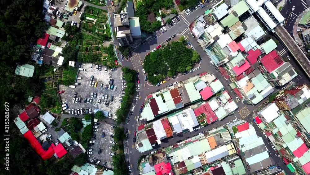 Drone fly over taipei city Drone fly over taipei city