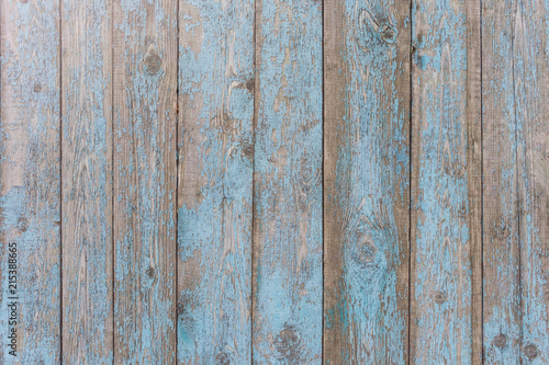 Texture of old wooden painted vertical boards, background