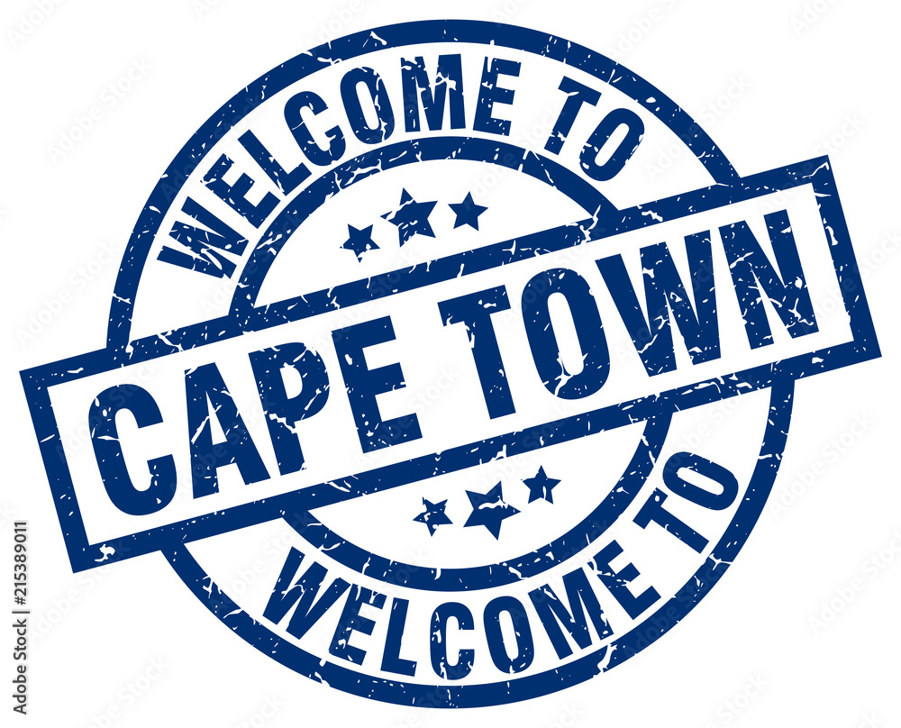 welcome to Cape Town blue stamp welcome to Cape Town blue stamp
