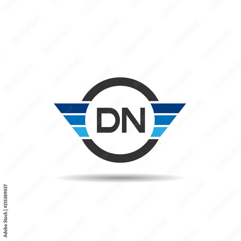 Initial Letter DN Logo Template Design Initial Letter DN Logo Template Design