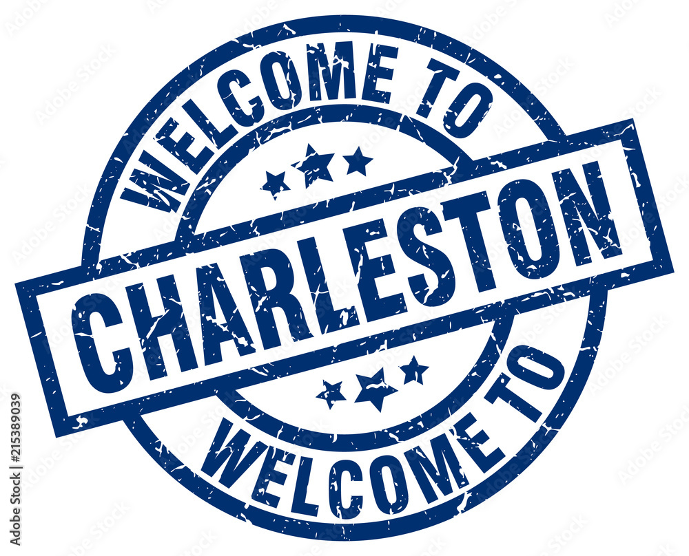 welcome to Charleston blue stamp