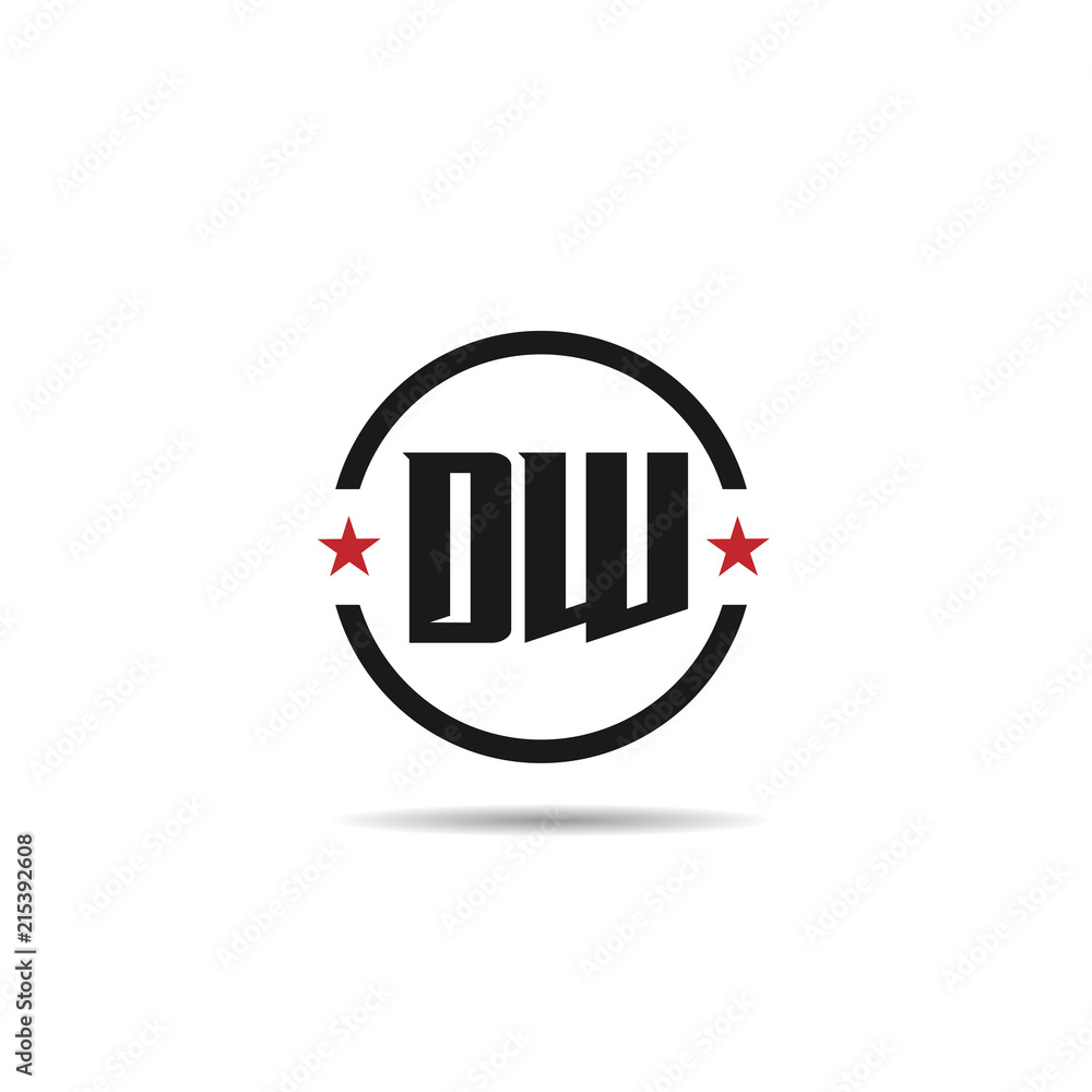 Initial Letter DW Logo Template Design Initial Letter DW Logo Template Design