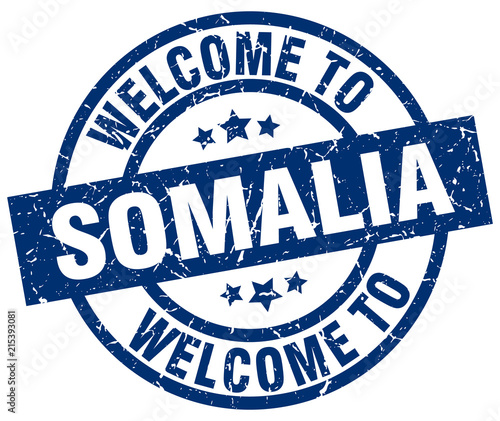 welcome to Somalia blue stamp
