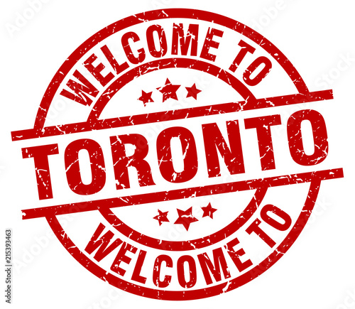 welcome to Toronto red stamp