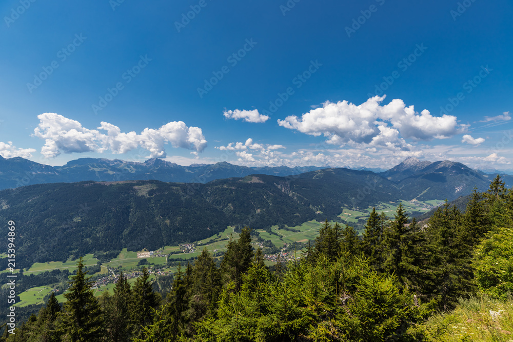 Hiking Panorama Views In The Alps Around Lake Weissensee Carinthia Austria Hiking Panorama Views In The Alps Around Lake Weissensee Carinthia Austria