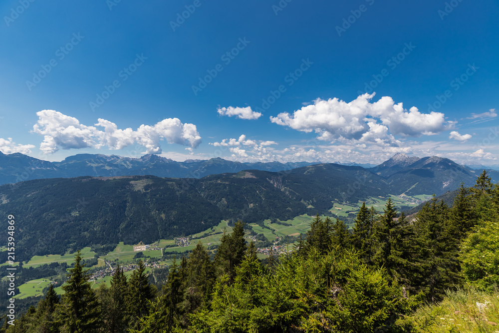 Hiking Panorama Views In The Alps Around Lake Weissensee Carinthia Austria