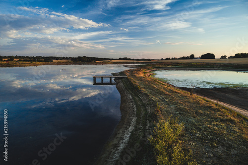 Wallpaper Mural A small bridge in a lake Torontodigital.ca