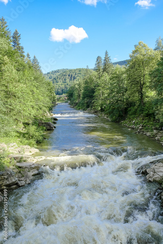 mountain river in the forest