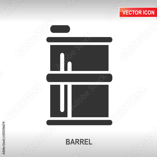 barrel vector icon