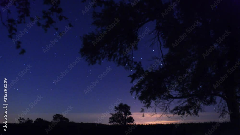 Timelapse of stars from field Timelapse of stars from field