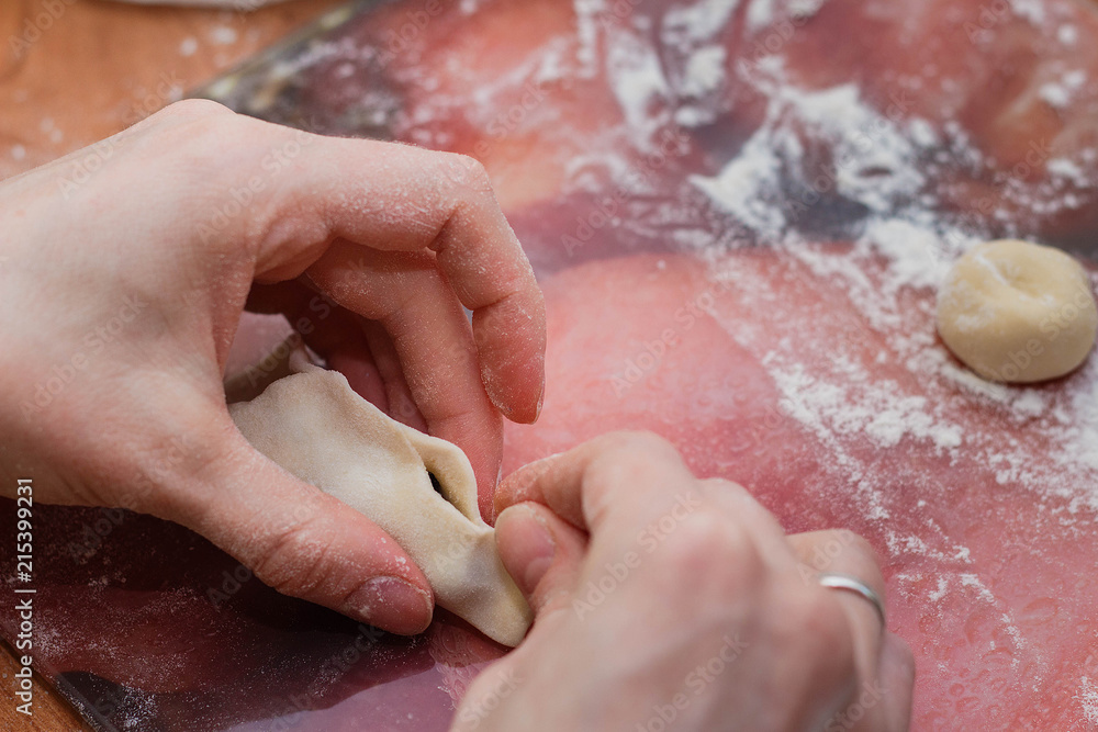 hand cooking dumplings hand cooking dumplings