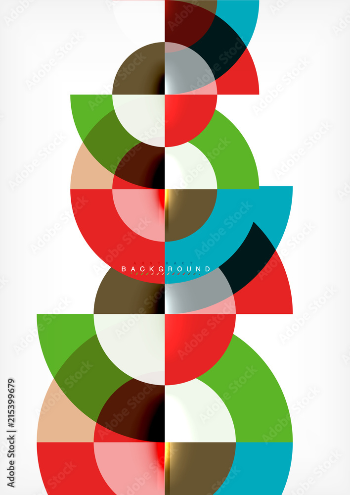 Obraz premium Modern circle abstract background
