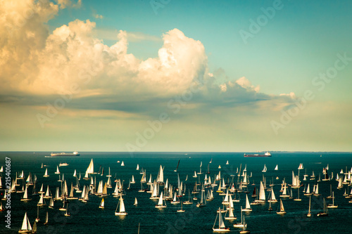 The Barcolana regatta in the gulf of Trieste photo