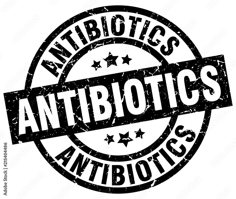 antibiotics round grunge black stamp antibiotics round grunge black stamp