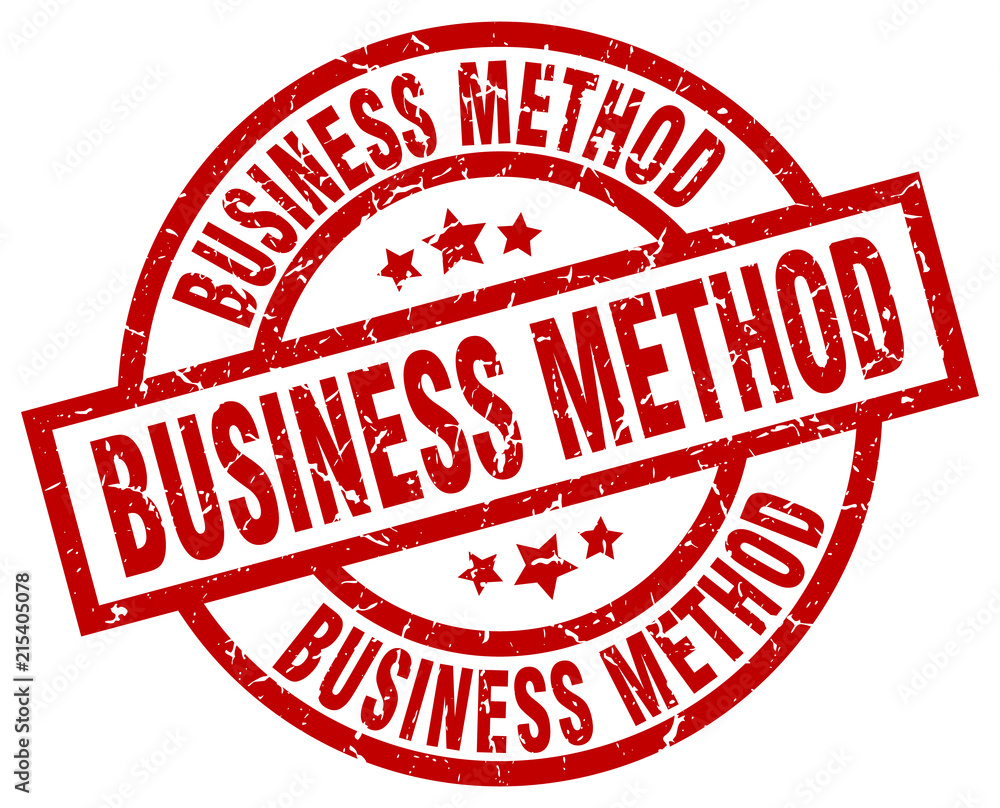 business method round red grunge stamp business method round red grunge stamp
