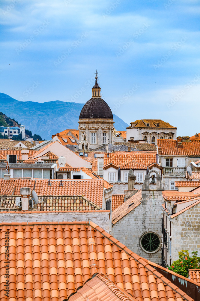 Obraz premium Beatiful view of famous Dubrovnik old & world heritage city of Croatia