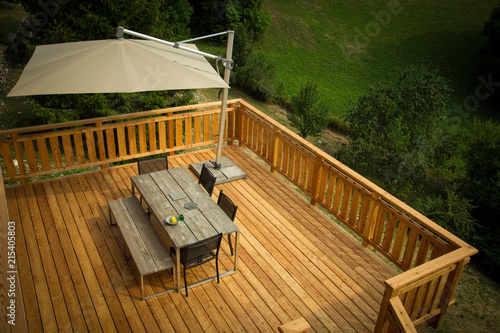 Terrasse de Chalet en bois