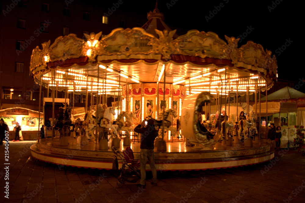 ancient carousel for children