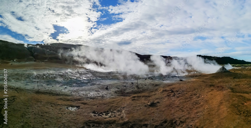 Krafla é um sistema vulcânico com um diâmetro de aproximadamente 20 quilometros situado na região de Mývatn, norte da Islândia