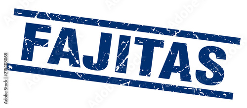 square grunge blue fajitas stamp