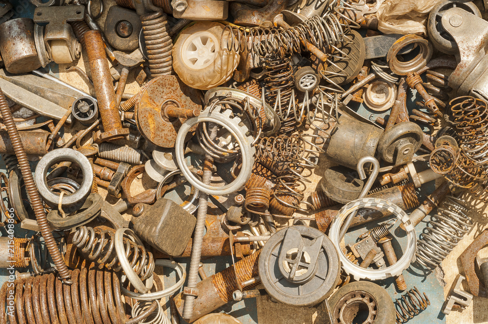 Fototapeta premium Old metal rusty details