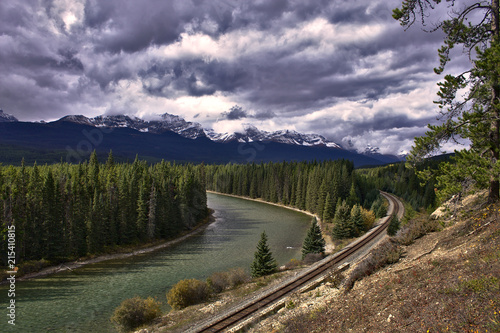 Eisenbahntrasse in Kanada