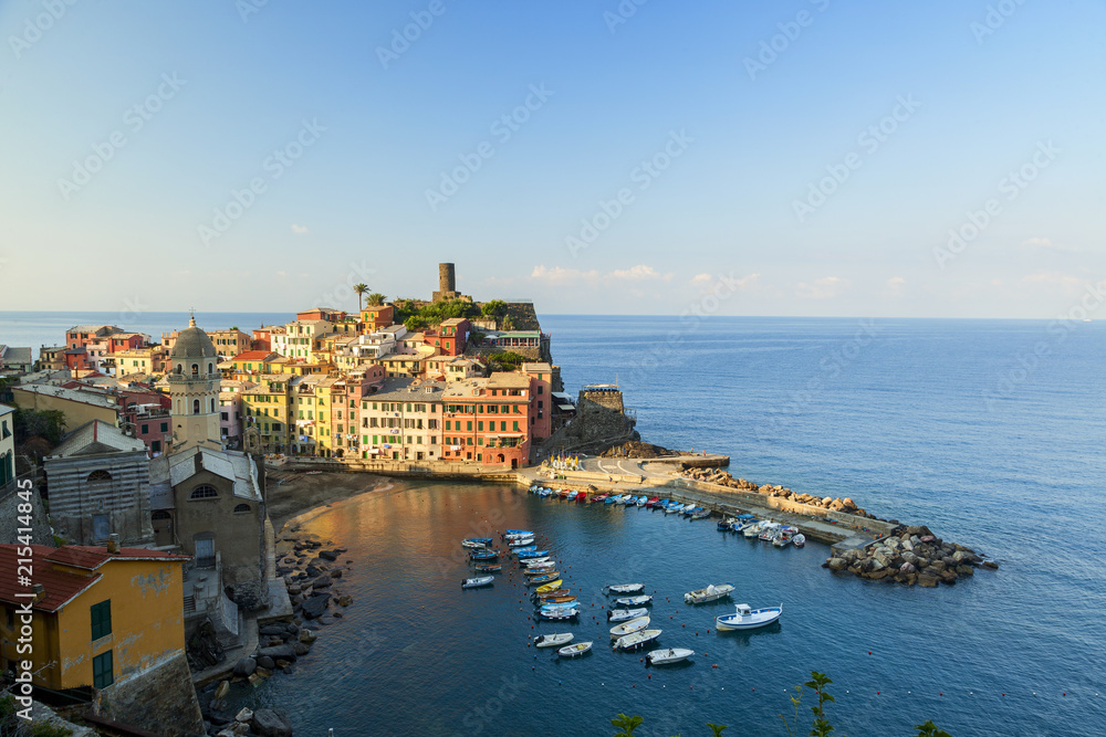 vernazza view in cinque terre National Park, Liguria, Italy