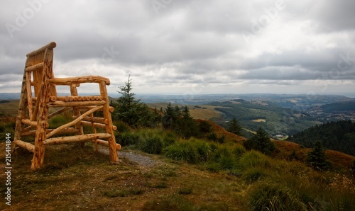 Views over the Welsh Valleys at Bwlch Nant Yr Arian Ponterwyd Aberystwyth Ceredigion