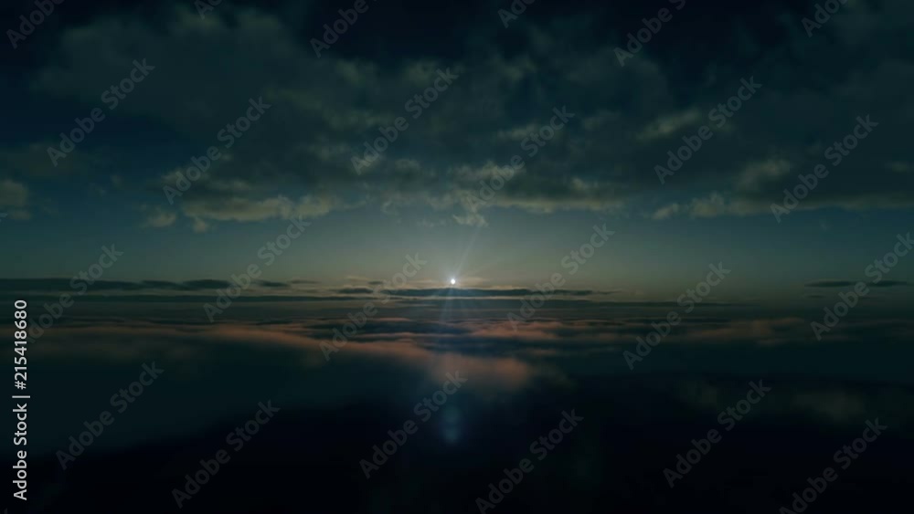 fly above clouds sunrise fly above clouds sunrise