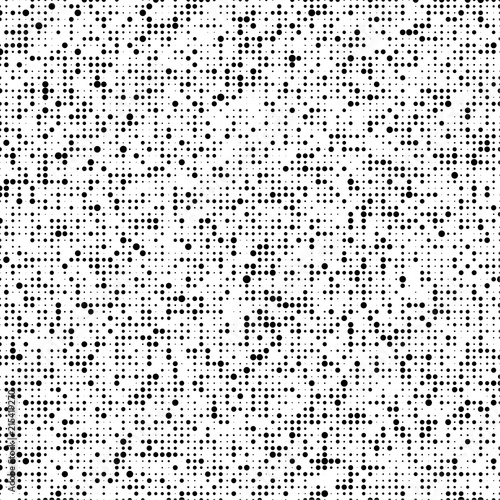Halftone pattern. Corrupted code. Glitch background. Computer Virus. Gradient design background. Particle virus. Vector Illustration.