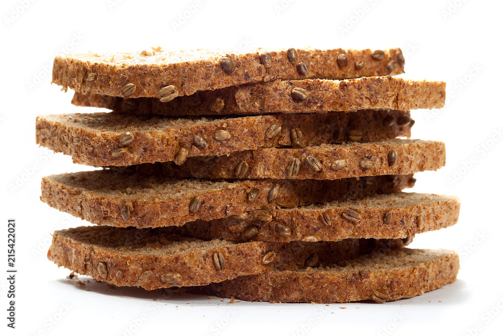 grain bread slices isolated grain bread slices isolated
