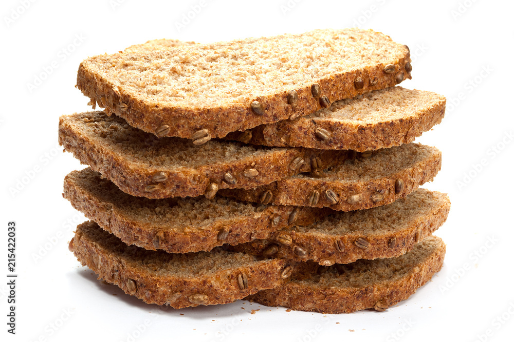 grain bread slices isolated grain bread slices isolated