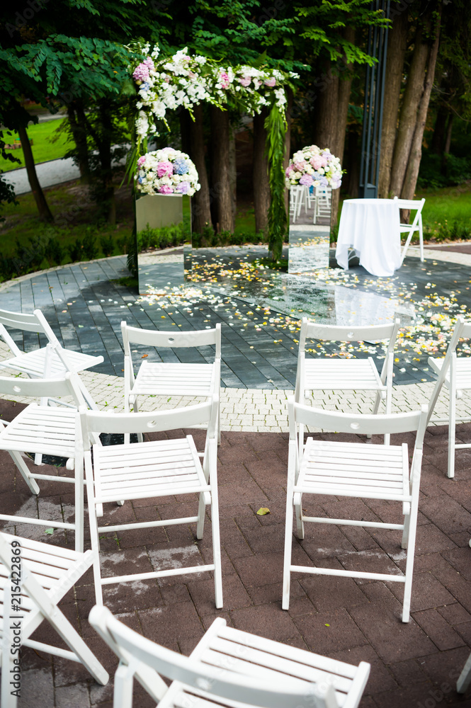 Fototapeta premium Wedding arch for ceremony
