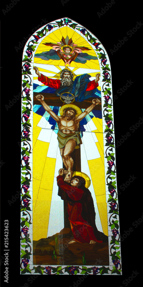 Obraz premium stained-glass window, colored glass