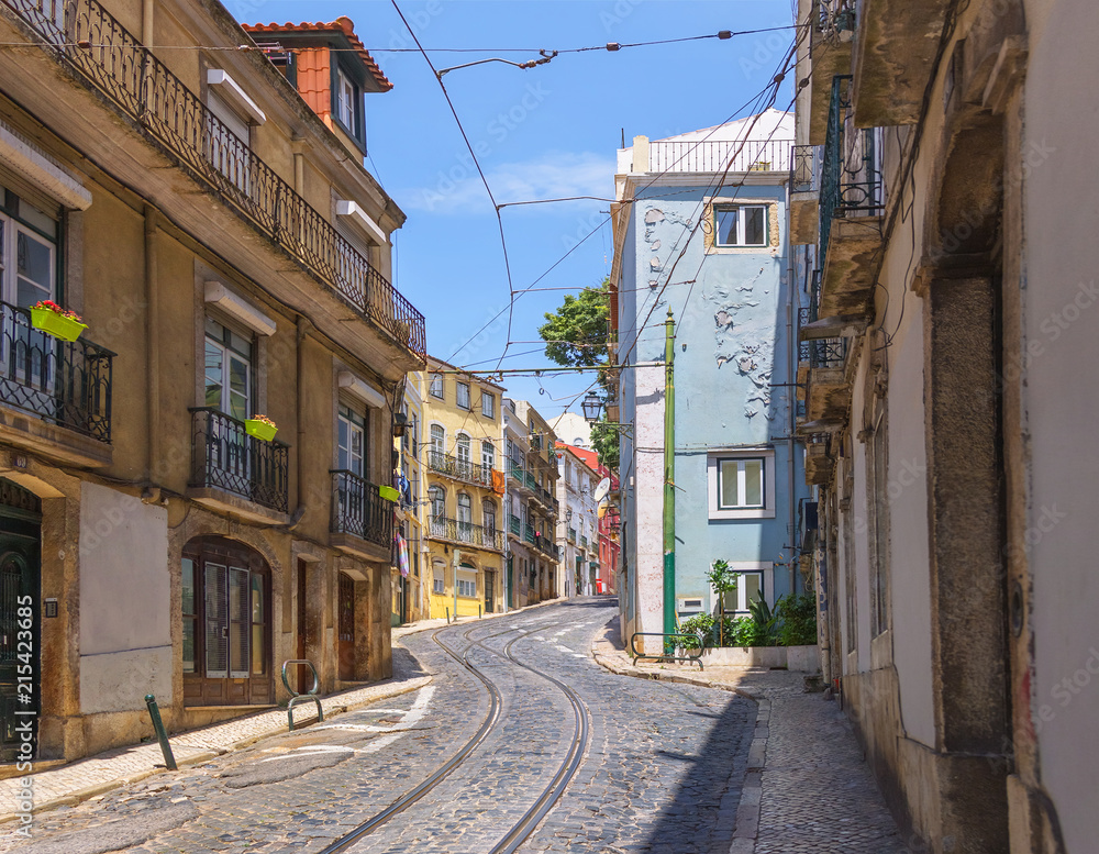 Calcada de Sao Vicente street in Lisbon. Portugal.