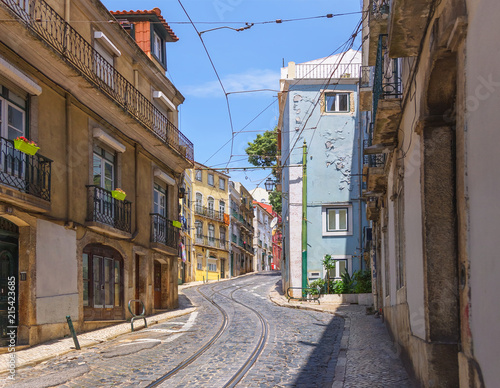 Calcada de Sao Vicente street in Lisbon. Portugal.