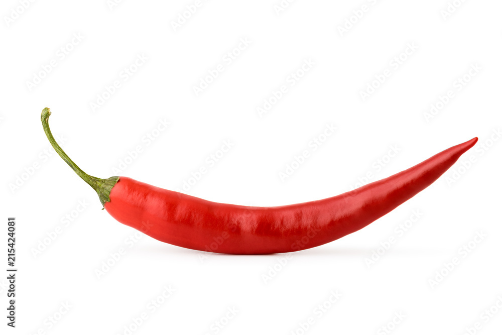 Red chili pepper on a white background. Isolated. Red chili pepper on a white background. Isolated.