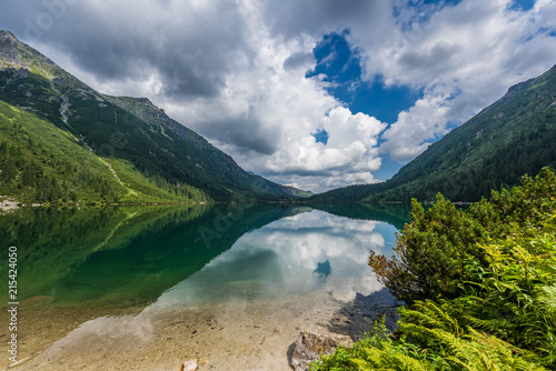 Fototapeta Naklejka Na Ścianę i Meble -  Gewitterwolken über dem Meerauge (Morskie Oko) – Hohe Tatra; Polen