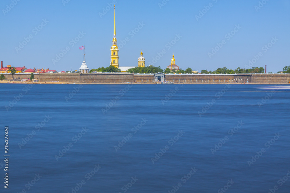 St. Petersburg Peter and Paul fortress Neva river strong current of the river