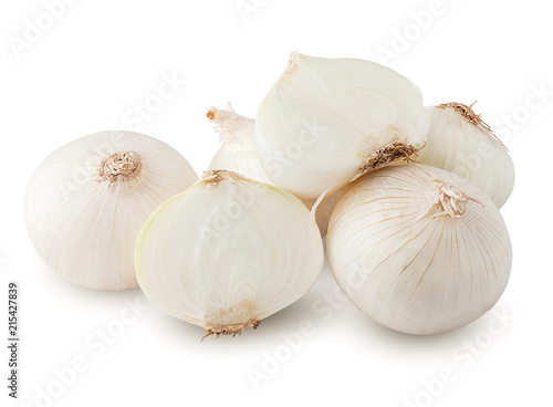 onion  isolated on white background  clipping path  full depth of field
