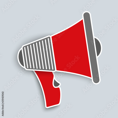 Speaker, megaphone – stock vector